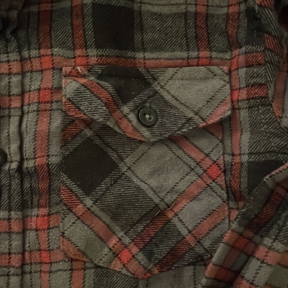 Split Co USA Men’s flannel button down shirt Size Small - Picture 2 of 4
